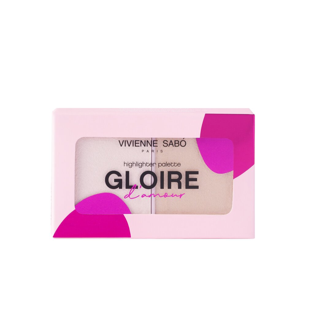 Vivienne Sabo Sära andev toode palette Gloire d'amour , 6 g, 01 цена и информация | Päikesepuudrid, põsepunad | kaup24.ee