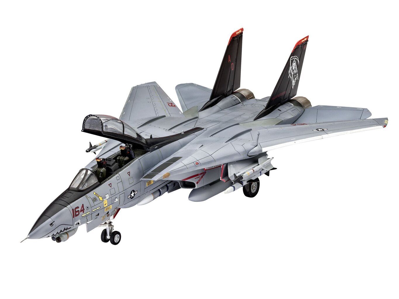 Lennuk Revell F14D Super Tomcat, hall hind ja info | Poiste mänguasjad | kaup24.ee