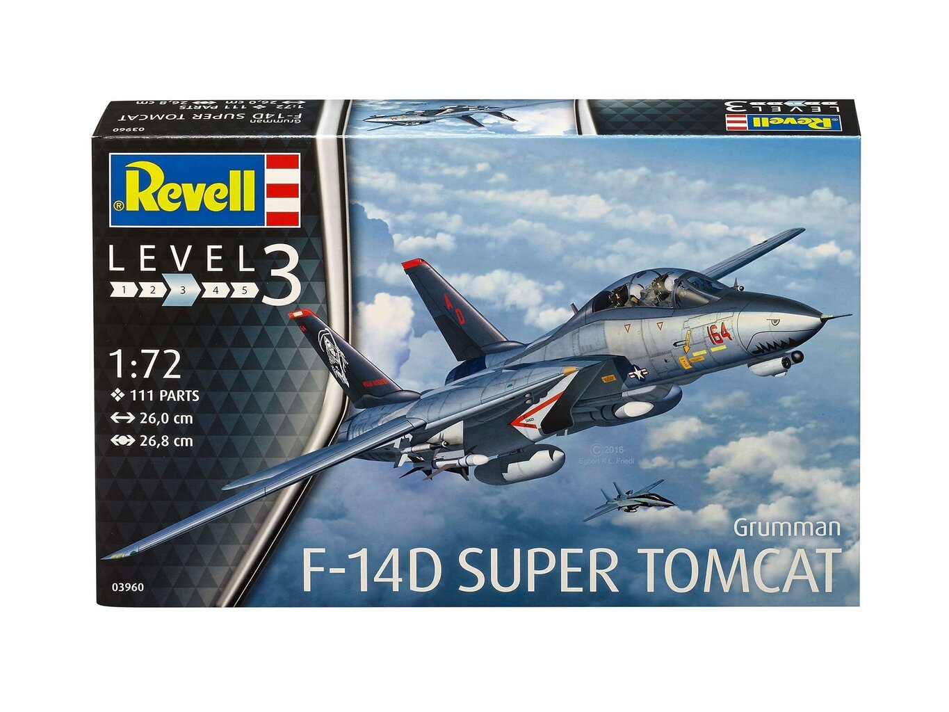 Lennuk Revell F14D Super Tomcat, hall hind ja info | Poiste mänguasjad | kaup24.ee