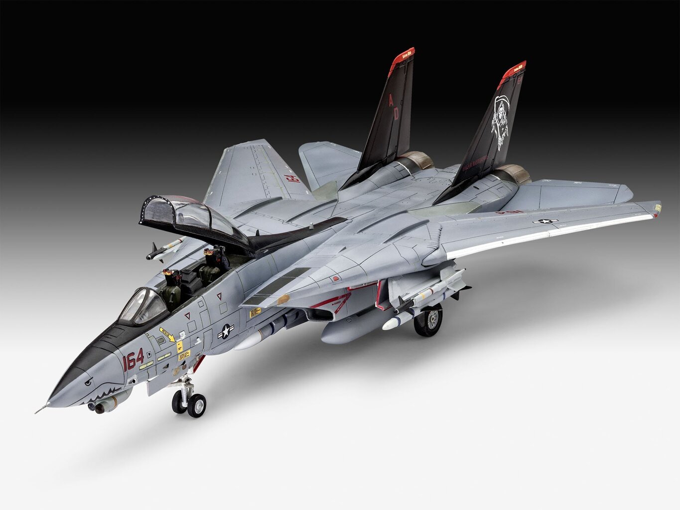 Lennuk Revell F14D Super Tomcat, hall hind ja info | Poiste mänguasjad | kaup24.ee