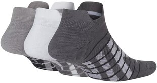 Носки Nike WNK Dry Cush Low 3PR - Gfx, серые, белые, 3 пары цена и информация | Мужские носки | kaup24.ee