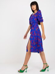 Naiste tumesinine trükiga kleit hind ja info | Kleidid | kaup24.ee