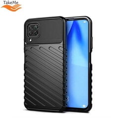 Супер тонкий и прочный TPU чехол-крышка TakeMe Thunder для Samsung Galaxy S22 Ultra (S908B), черный цена и информация | Чехлы для телефонов | kaup24.ee