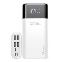 Mega Power Bank laadija 4x USB Out / Type C micro USB Lightning (in) Valge цена и информация | Зарядные устройства Power bank | kaup24.ee