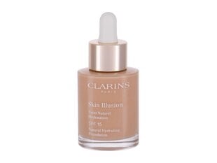 Clarins Skin Illusion SPF 15 Natural Hydrating Foundation 30 ml 106 Vanilla #e0b896 цена и информация | Пудры, базы под макияж | kaup24.ee