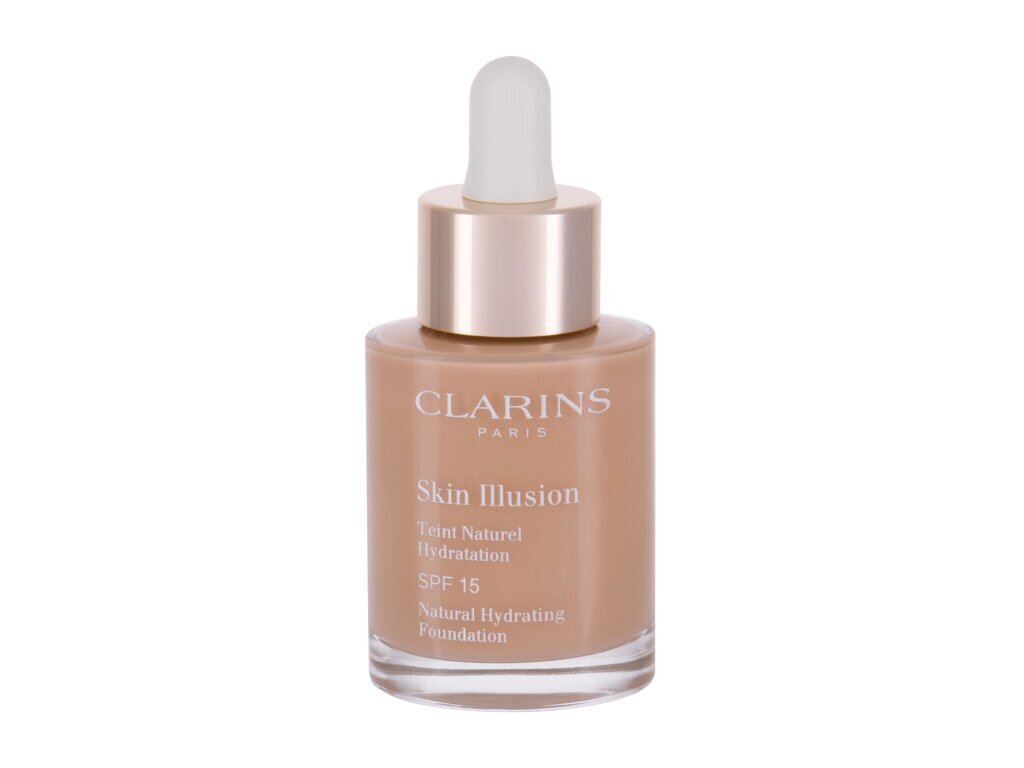 Clarins Skin Illusion SPF 15 Natural Hydrating Foundation 30 ml 106 Vanilla #e0b896 hind ja info | Jumestuskreemid, puudrid | kaup24.ee