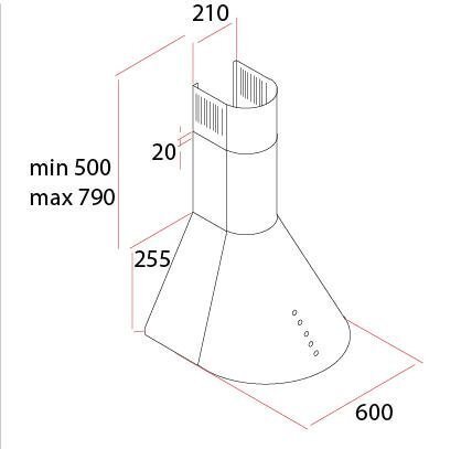 Schlosser H35 60/750X цена и информация | Õhupuhastid | kaup24.ee