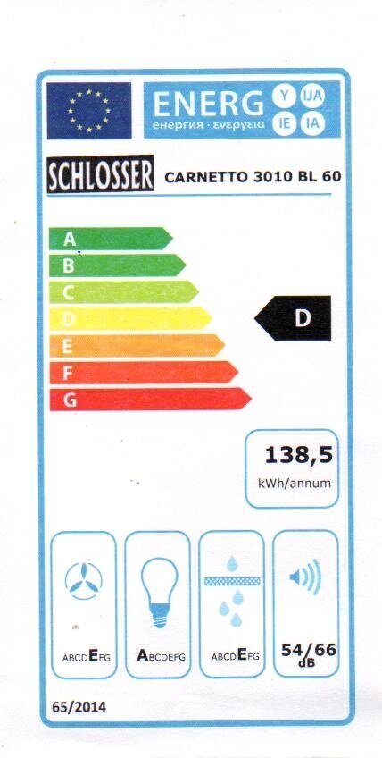 Schlosser 3010 BL 60/1000 цена и информация | Õhupuhastid | kaup24.ee