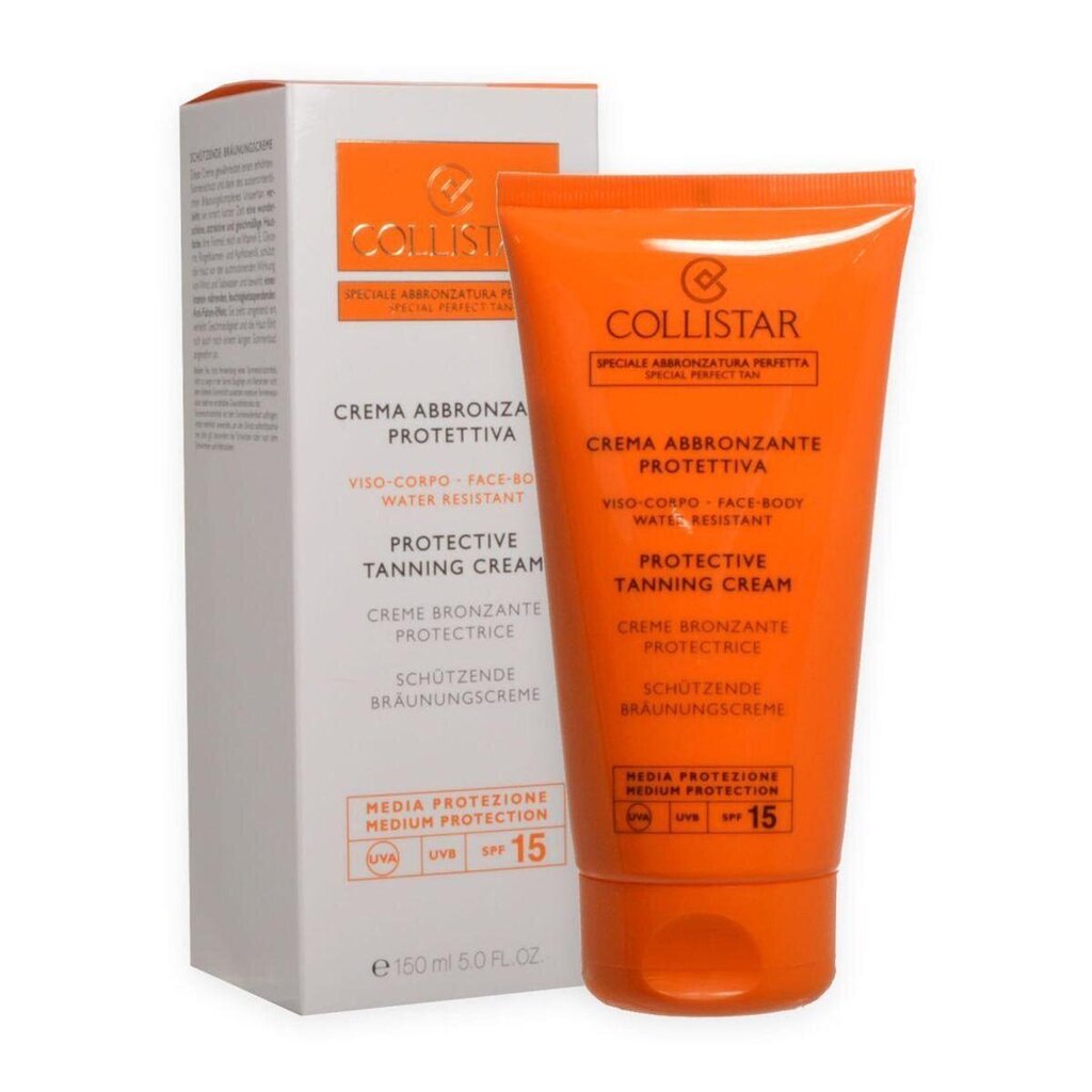 Collistar Protective Tanning Cream SPF 15 naistele 150 ml hind ja info | Päikesekreemid | kaup24.ee