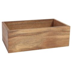 Puidust karp, 32,5 x 17,5 x 11 cm цена и информация | Ящики для вещей | kaup24.ee