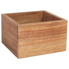 Деревянный ящик, 17,6 x 16,2 x 11 см цена и информация | Ящики для вещей | kaup24.ee