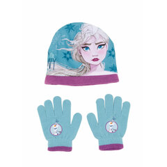 Шапка и перчатки детские Frozen Memories, синий цвет цена и информация | Аксессуары для детей | kaup24.ee