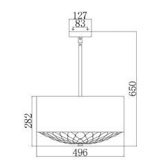 Подвесной светильник Elstead Lighting Botanic FE-BOTANIC-4P цена и информация | Потолочный светильник, 38 x 38 x 24 см | kaup24.ee