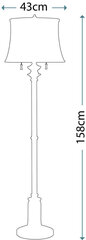 Напольный светильник Elstead Lighting Stateroom FE-STATEROOM-FL-AN цена и информация | Торшеры | kaup24.ee