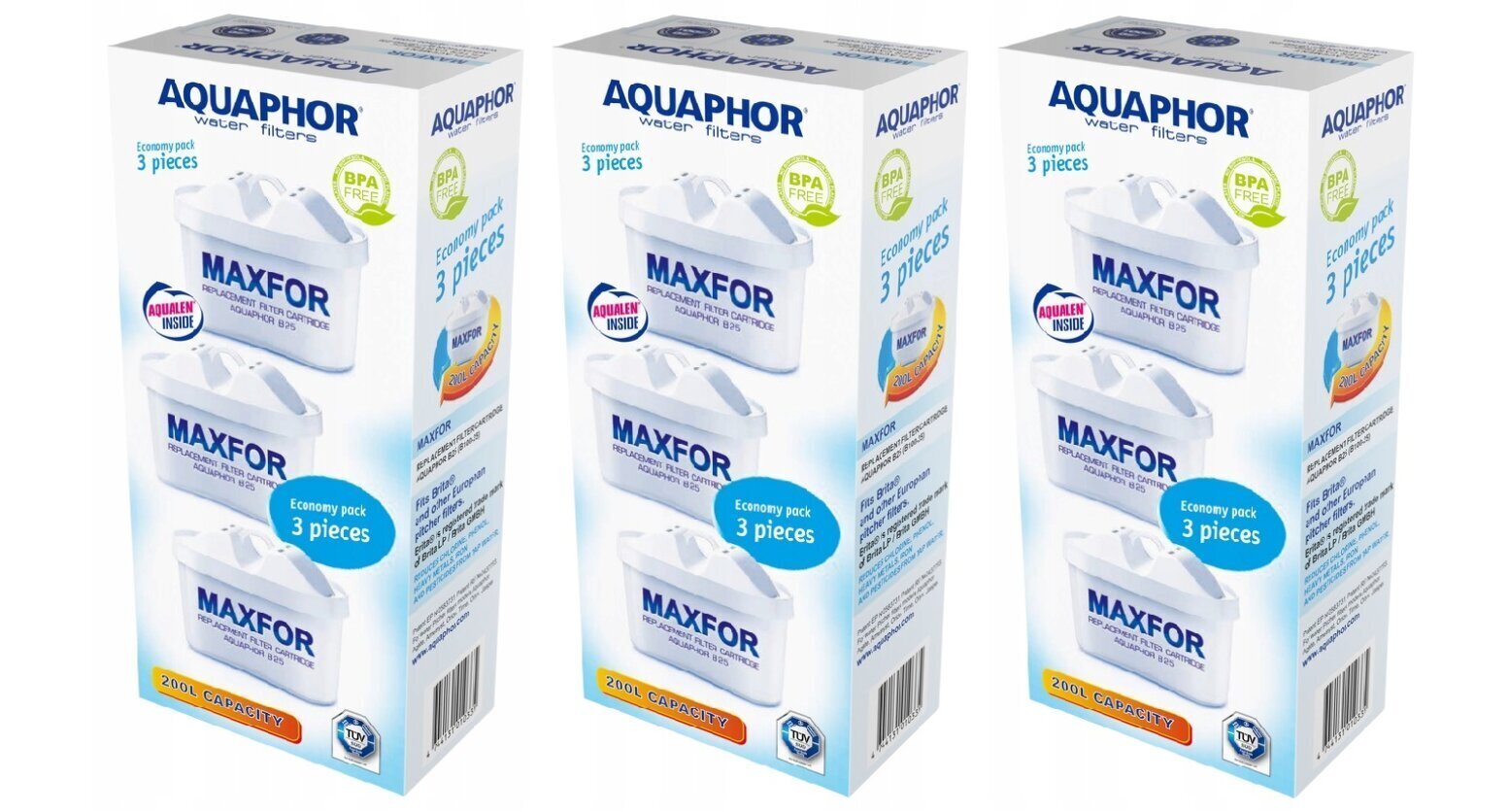 Aquaphor B25 Maxfor 9 tk hind ja info | Filterkannud ja filtrid | kaup24.ee