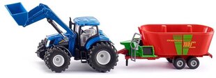 Трактор с прицепом Siku S1988, синий цена и информация | Развивающий мелкую моторику - кинетический песок KeyCraft NV215 (80 г) детям от 3+ лет, бежевый | kaup24.ee