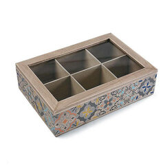 Коробка для чая Alfama , 17 x 7 x 24 см цена и информация | Посуда для хранения еды | kaup24.ee