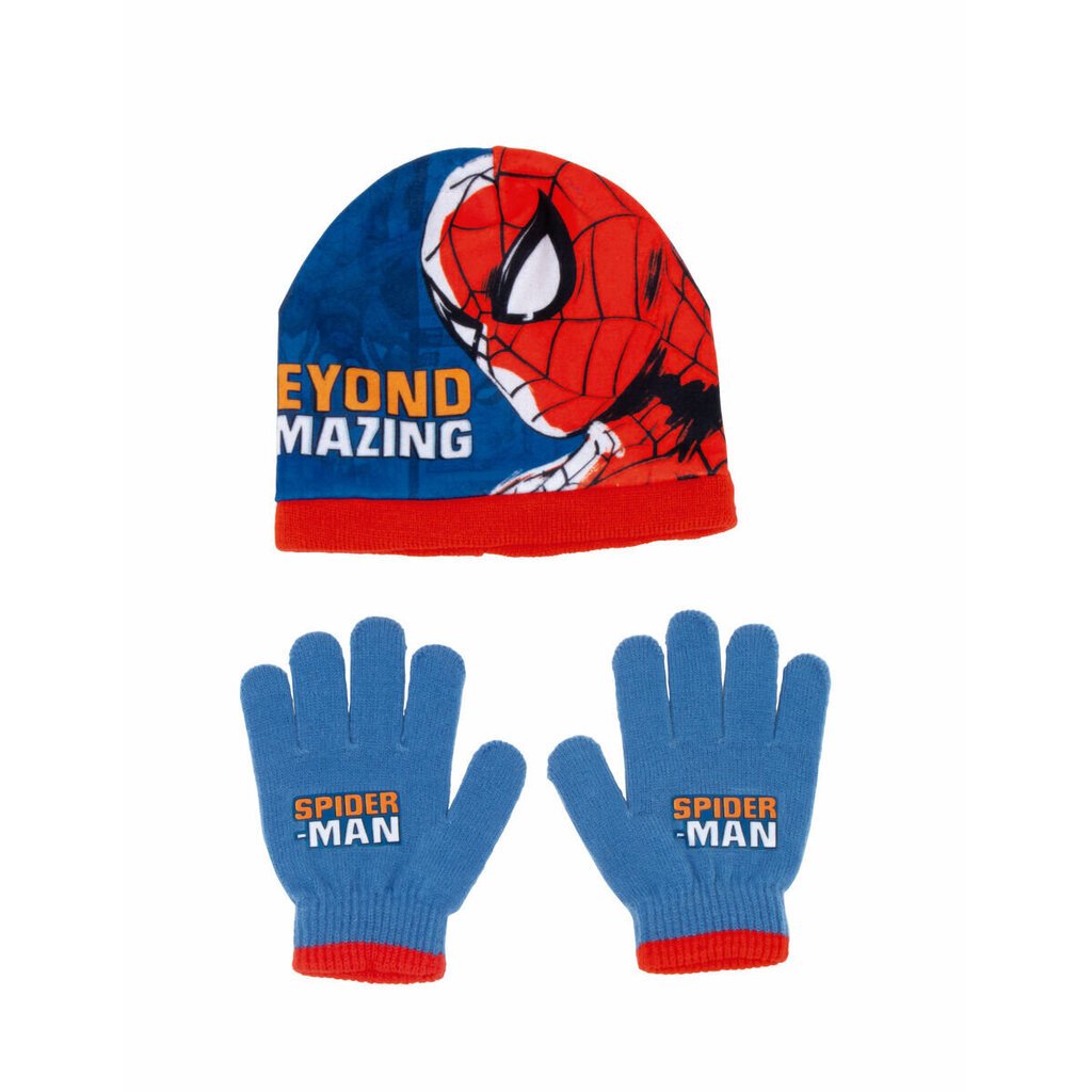 Laste müts ja kindad Spiderman Great power, sinine hind ja info | Laste aksessuaarid | kaup24.ee