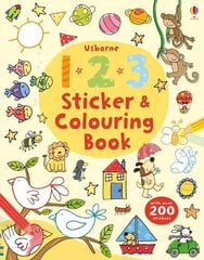 123 Sticker and Colouring book hind ja info | Värviraamatud | kaup24.ee