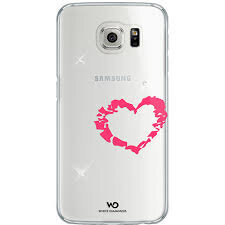 Kaitseümbris White diamonds Lipstick Heart, sobib Samsung Galaxy S6 telefonile, läbipaistev hind ja info | Telefoni kaaned, ümbrised | kaup24.ee