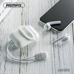 Remax RC-A6 Силиконовый Защитный чехол для Apple Airpods зарядного чехла с встр. 9cm Lightning Кабелем Белый цена и информация | Наушники | kaup24.ee