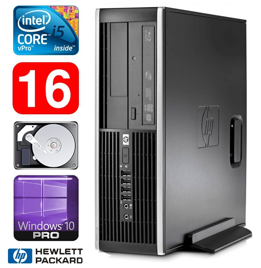 HP 8100 Elite SFF i5-650 16GB 250GB DVD WIN10Pro [refurbished] hind ja info | Lauaarvutid | kaup24.ee