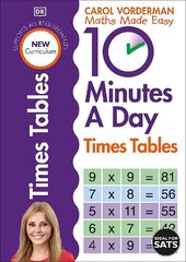 10 Minutes A Day Times Tables, Ages 9-11 (Key Stage 2): Supports the National Curriculum, Helps Develop Strong Maths Skills цена и информация | Рабочие тетради | kaup24.ee