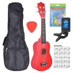 Sopran ukulele komplekt NN UK 01, punane hind ja info | N&N Kodumasinad, kodutehnika | kaup24.ee