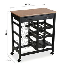 Versa köögiviljakäru, 37 x 76 x 66 cm цена и информация | Столовые и кухонные приборы | kaup24.ee