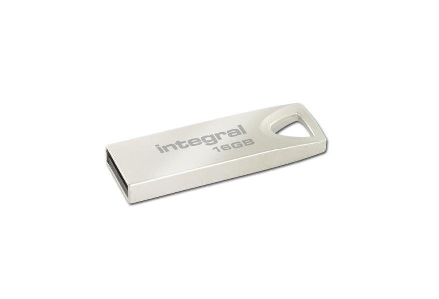 Mälupulk Integral USB 16GB ARC, slim metal цена и информация | Mälupulgad | kaup24.ee