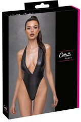 Cottelli Party - боди с глубоким вырезом (черный цвет), M цена и информация | Сексуальное женское белье | kaup24.ee