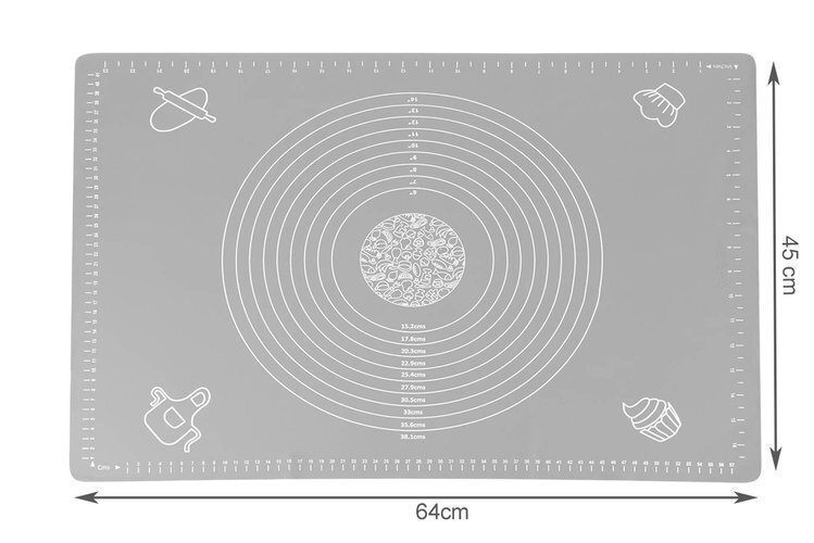 Silikoonmatt 64x45cm цена и информация | Ahjuvormid ja küpsetustarvikud | kaup24.ee