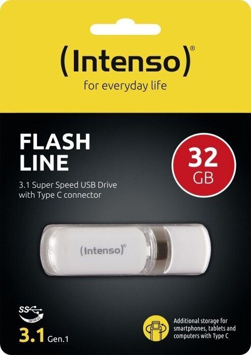 Pendrive Intenso Flash Line, 32 GB цена и информация | Mälupulgad | kaup24.ee