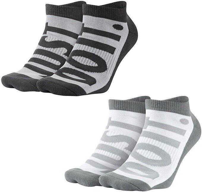 Sokid Nike Nsw Mens 2 Ppk No Show Grey White hind ja info | Meeste sokid | kaup24.ee