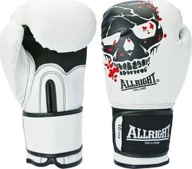 Poksikindad Allright SKULL 10oz valge hind ja info | Allright Võrkpall | kaup24.ee