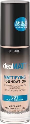 Jumestuskreem Ingrid Fluid Ideal Matt 30 ml, Nr. 301 цена и информация | Jumestuskreemid, puudrid | kaup24.ee