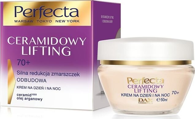 Näokreem küpsele nahale Perfecta Ceramid Lifting 70+ 50 ml цена и информация | Näokreemid | kaup24.ee