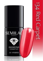 Hübriid küünelakk Semilac 134 Red Carpet, 7 ml hind ja info | Küünelakid, küünetugevdajad | kaup24.ee