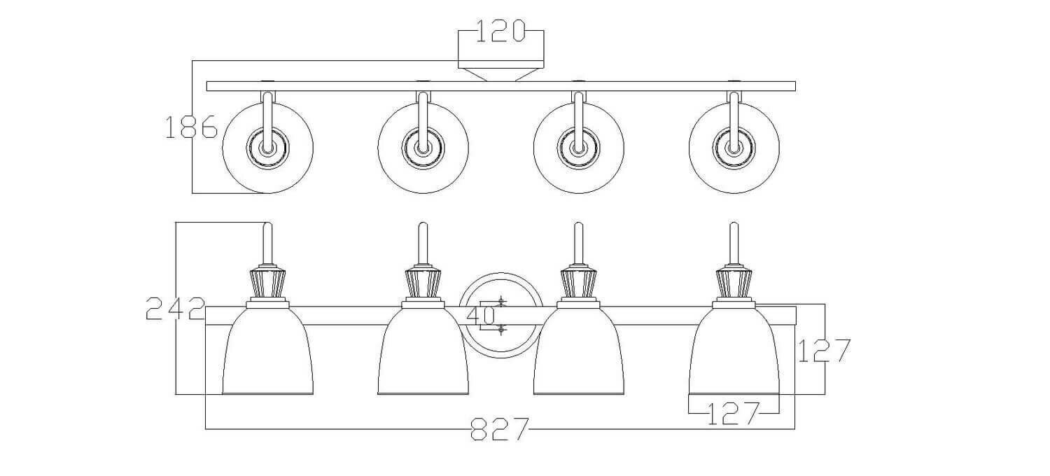 Vannitoa seinavalgusti Elstead Lighting Cora KL-CORA4-BATH hind ja info | Seinavalgustid | kaup24.ee