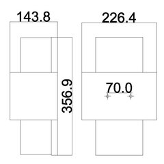 Seinavalgusti Elstead Lighting Kenney FE-KENNEY1 hind ja info | Seinavalgustid | kaup24.ee