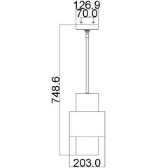 Rippvalgusti Elstead Lighting Kenney FE-KENNEY-MP hind ja info | Rippvalgustid | kaup24.ee