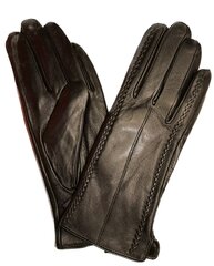 Женские кожаные перчатки с плюшем цена и информация | Женские перчатки | kaup24.ee