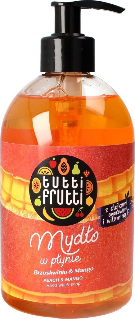 Vedelseep virsikute ja mangodega Farmona Tutti Frutti 500 ml цена и информация | Seebid | kaup24.ee