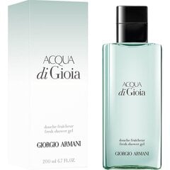 Dušigeel Giorgio Armani Acqua di Gioi naistele 200 ml hind ja info | Lõhnastatud kosmeetika naistele | kaup24.ee