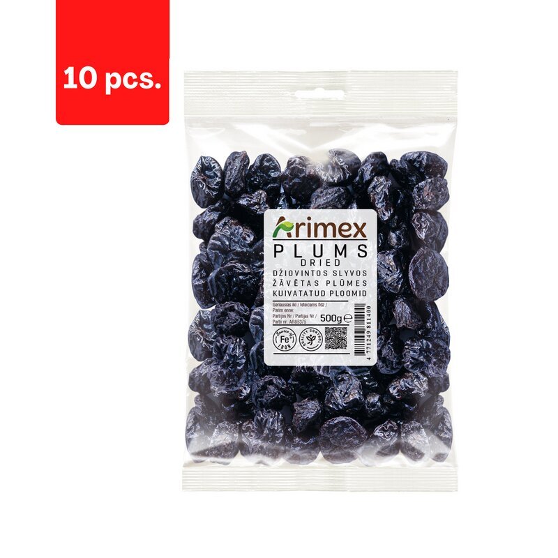 Ploomid ARIMEX, Ashlock, 200 g x 10 tk. цена и информация | Pähklid, seemned, kuivatatud puuviljad | kaup24.ee