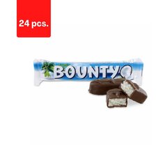 Шоколадная плитка BOUNTY Milk, 57 г x 24 шт. цена и информация | Сладости | kaup24.ee