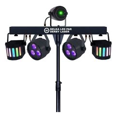 Light4Me LED Bar Par Derby Laser multiefektiga kerge diskovalgusti komplekt цена и информация | Праздничные декорации | kaup24.ee