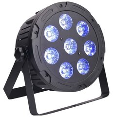 Световой сценический светодиодный прожектор LIGHT4ME QUAD PAR 8x10W MKII RGBW LED, тонкий, плоский цена и информация | Гудки для вечеринки Clown Face (4шт.) | kaup24.ee