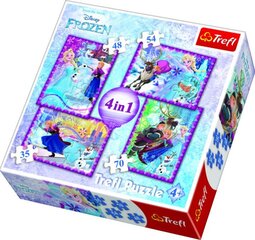 Комплект пазла Trefl 4in1 Frozen (Ледяное сердце) цена и информация | Пазлы | kaup24.ee