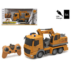 Raadiosaatjaga juhitav veoauto City Truck, kollane hind ja info | Poiste mänguasjad | kaup24.ee